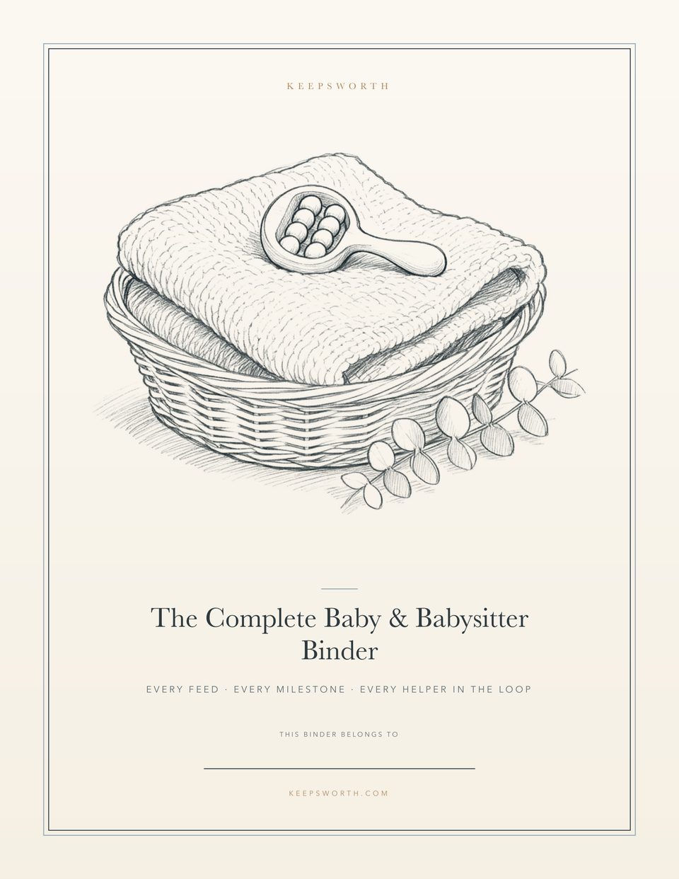 Baby & Babysitter Binder cover